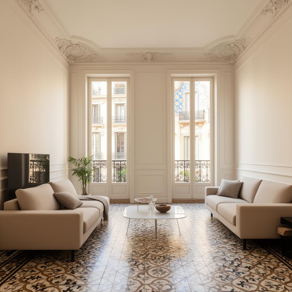 Pintar piso 95m² en Eixample, Barcelona — trabajo realizado en Marzo 2026