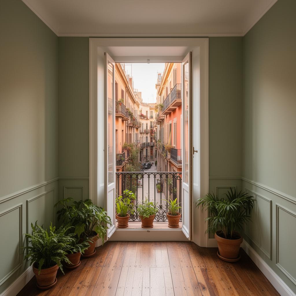 Pintar piso + lacado en Gràcia, Barcelona — trabajo realizado en Febrero 2026