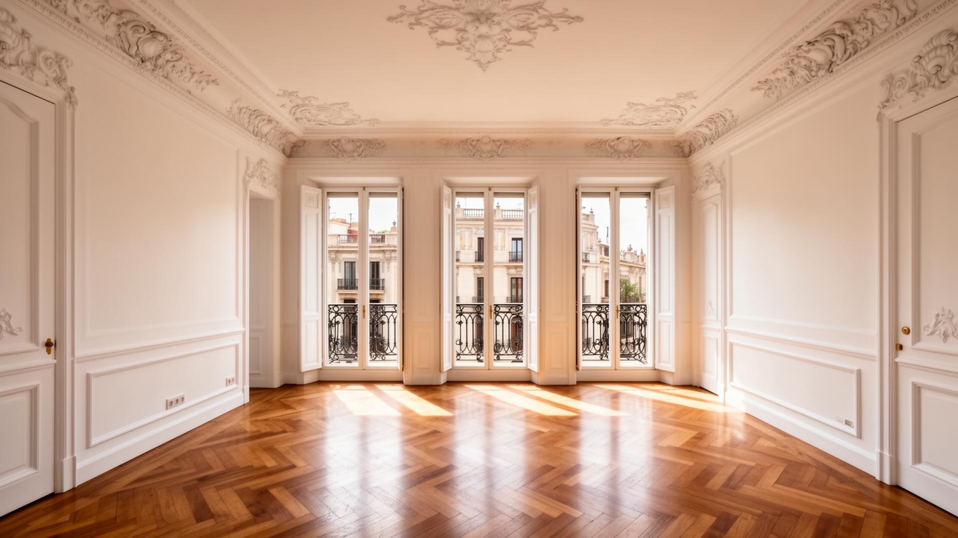 Pintura completa de piso en el Eixample