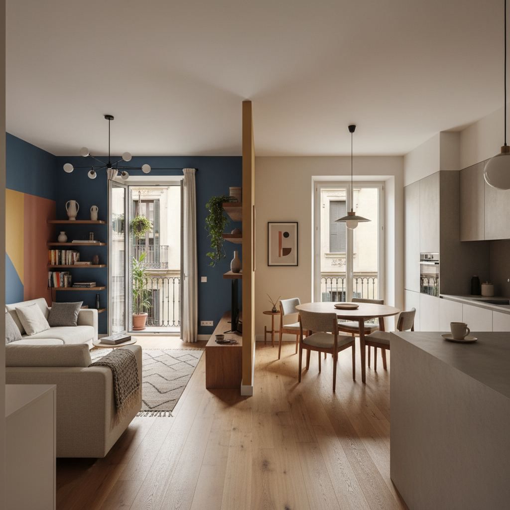 Pintar casa en Gràcia, Barcelona