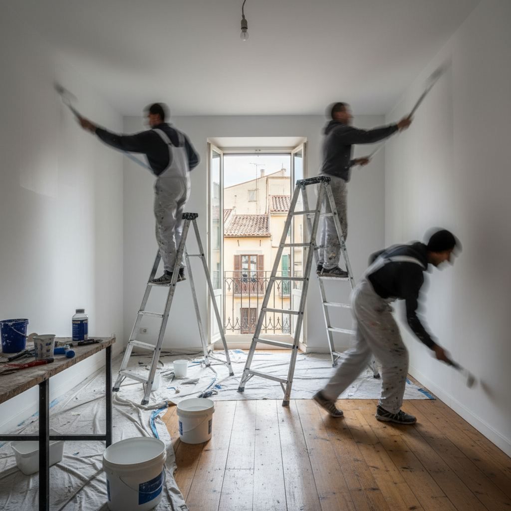 Pintura exprés 24h en Gràcia, Barcelona