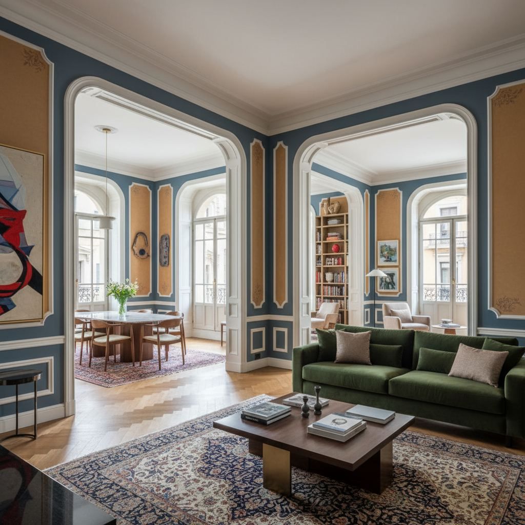 Pintar casa en Les Corts, Barcelona