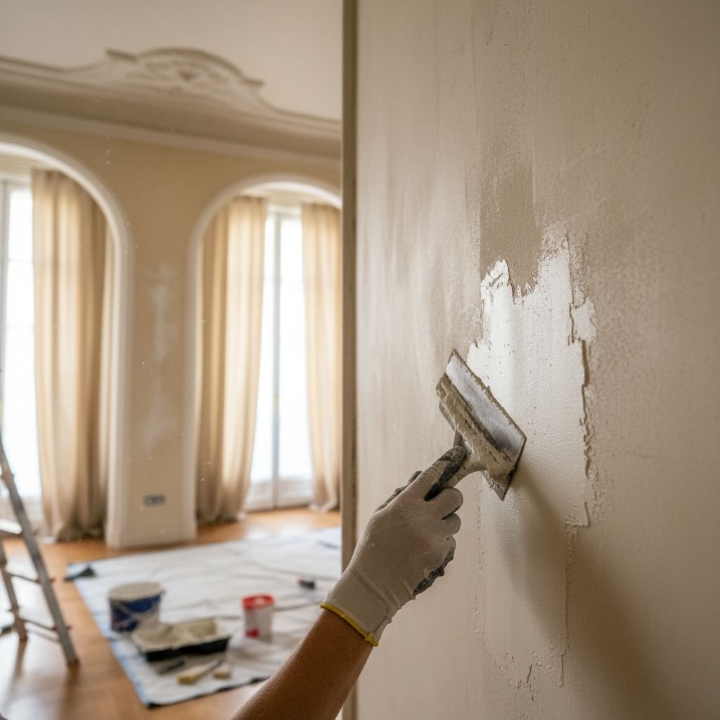 Reparación de paredes y pintura en Les Corts, Barcelona