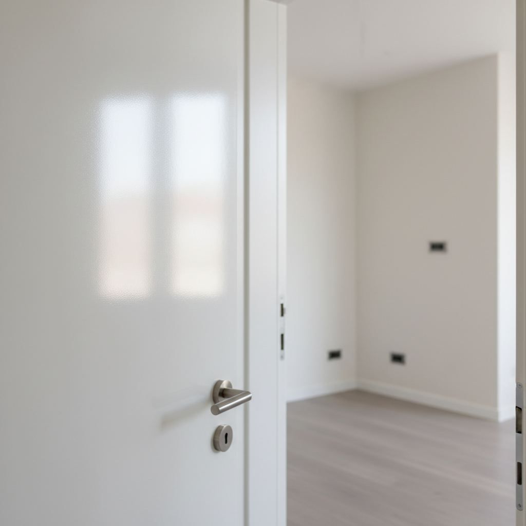 Lacado de puertas en Nou Barris, Barcelona