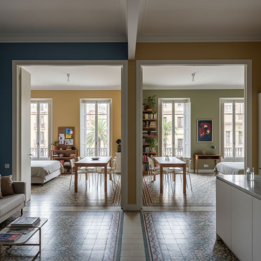 Pintar casa en Sants-Montjuïc, Barcelona