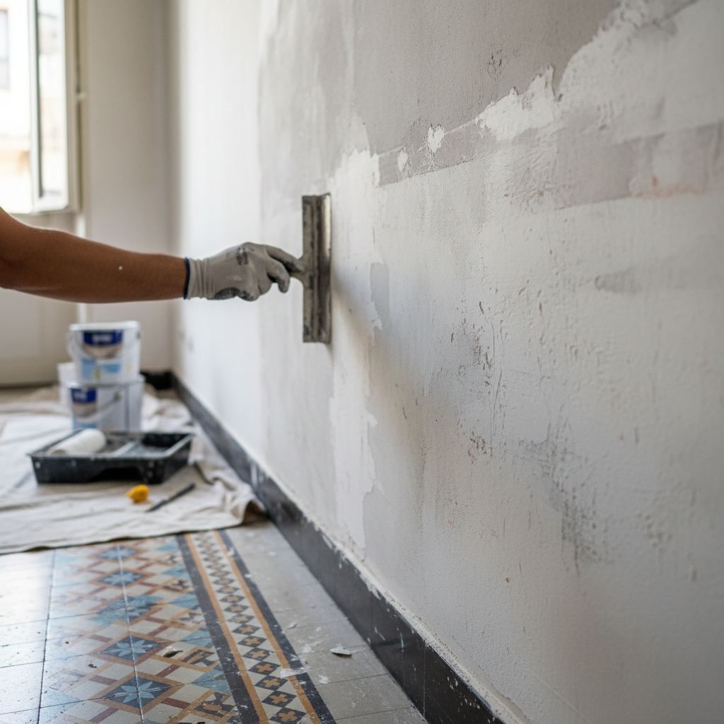 Reparación de paredes y pintura en Sants-Montjuïc, Barcelona