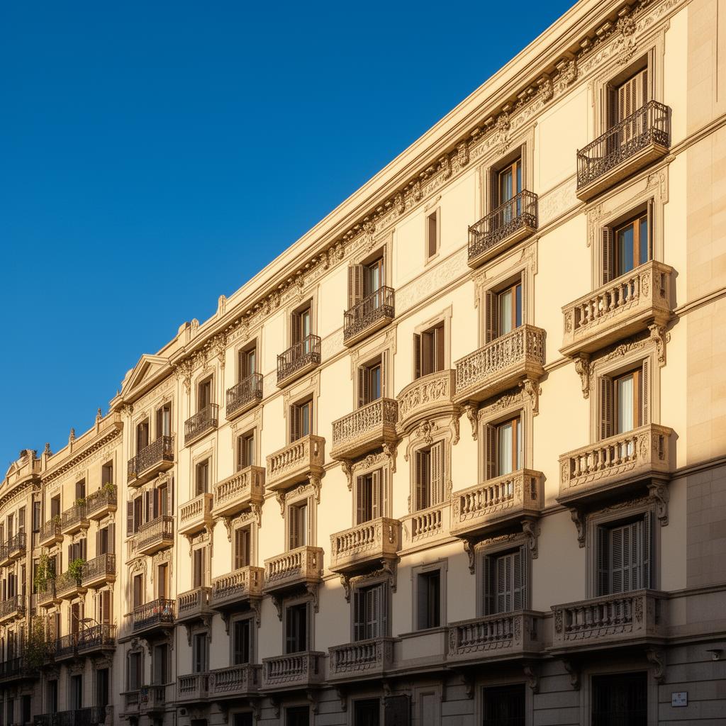 Pintar fachada en Eixample